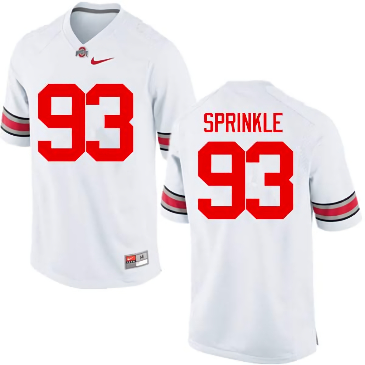 Tracy Sprinkle Ohio State Buckeyes Men's NCAA #93 Nike White College Stitched Football Jersey SJW7356DJ
